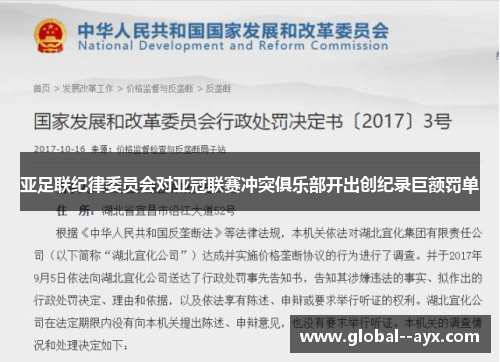 亚足联纪律委员会对亚冠联赛冲突俱乐部开出创纪录巨额罚单